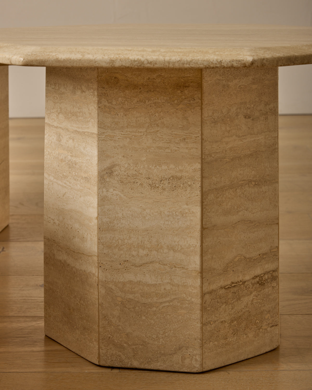 Travertine Nesting Tables - Set of 3