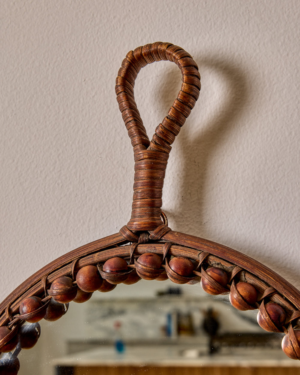 Beaded Hanging Mirror
