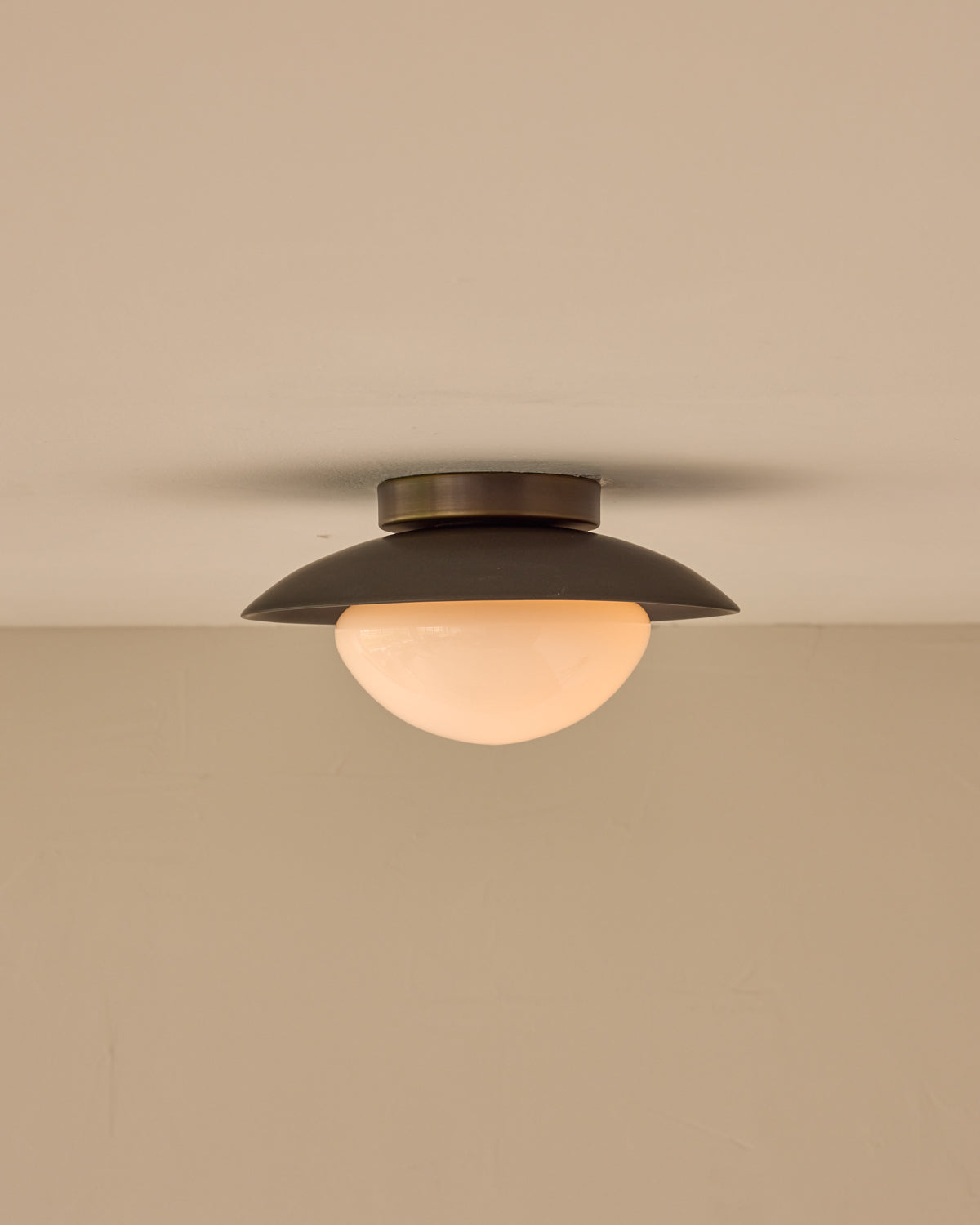 Edmund Flush Mount - Almost Black Ceramic