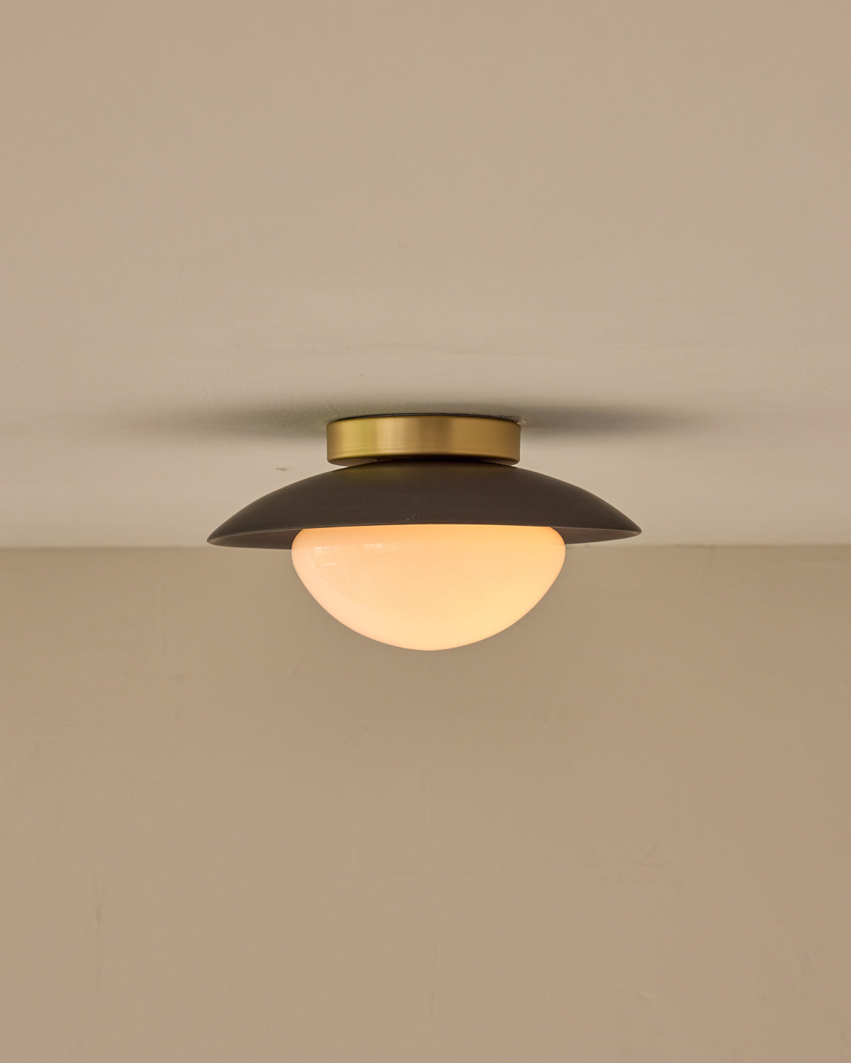 Edmund Flush Mount - Almost Black Ceramic