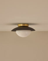 Edmund Flush Mount - Almost Black Ceramic