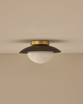 Edmund Flush Mount - Almost Black Ceramic