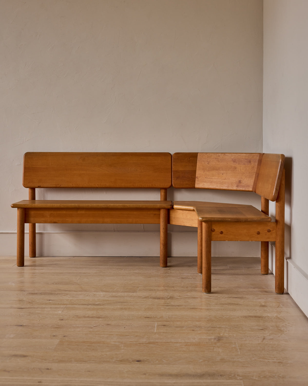 1970s Beech Corner Bench Set
