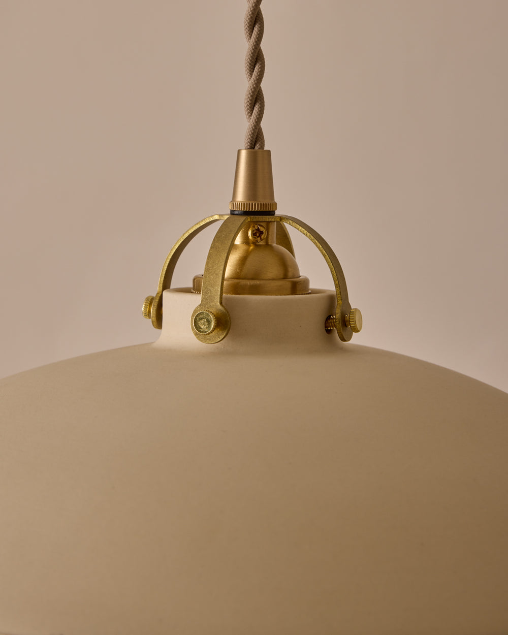 #shade-finish_biscuit ceramic #Cord-Color---Glass_Beige Cord - Clear Globe