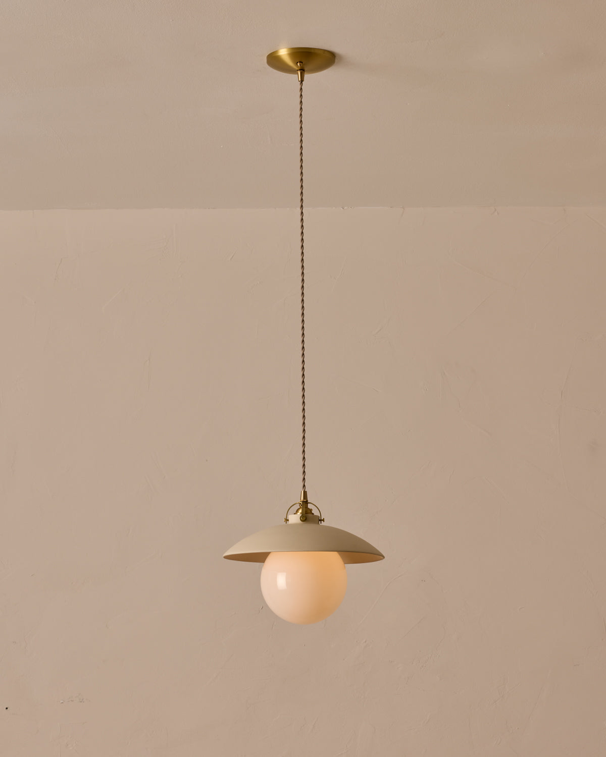 #shade-finish_biscuit ceramic #Cord-Color---Glass_Beige Cord - White Globe