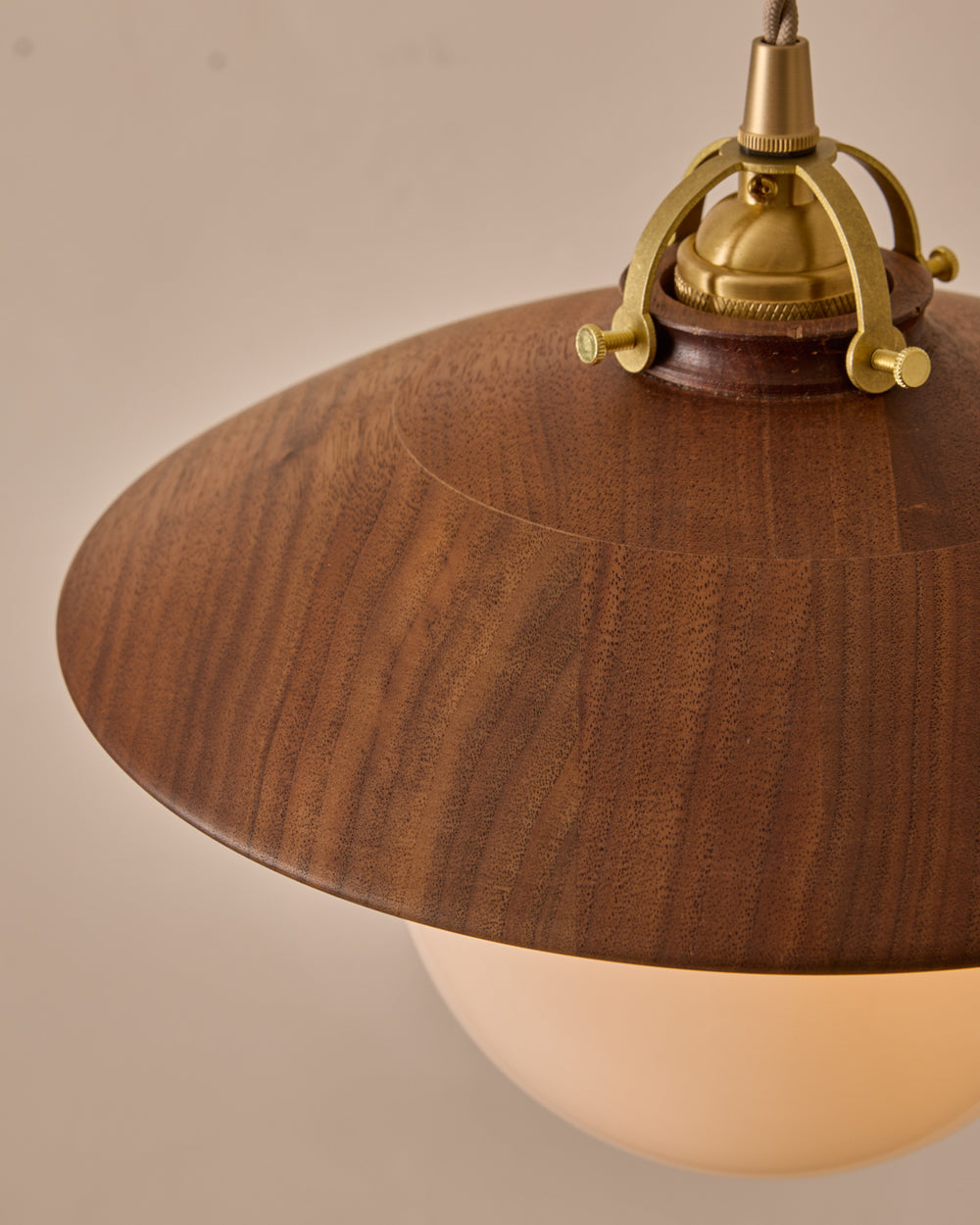 #shade-finish_black walnut #Cord-Color---Glass_Beige Cord - White Globe