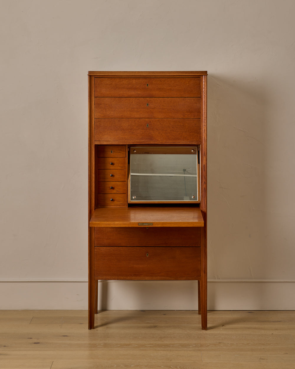 1940s Danish Dressing Cabinet with Mirror
