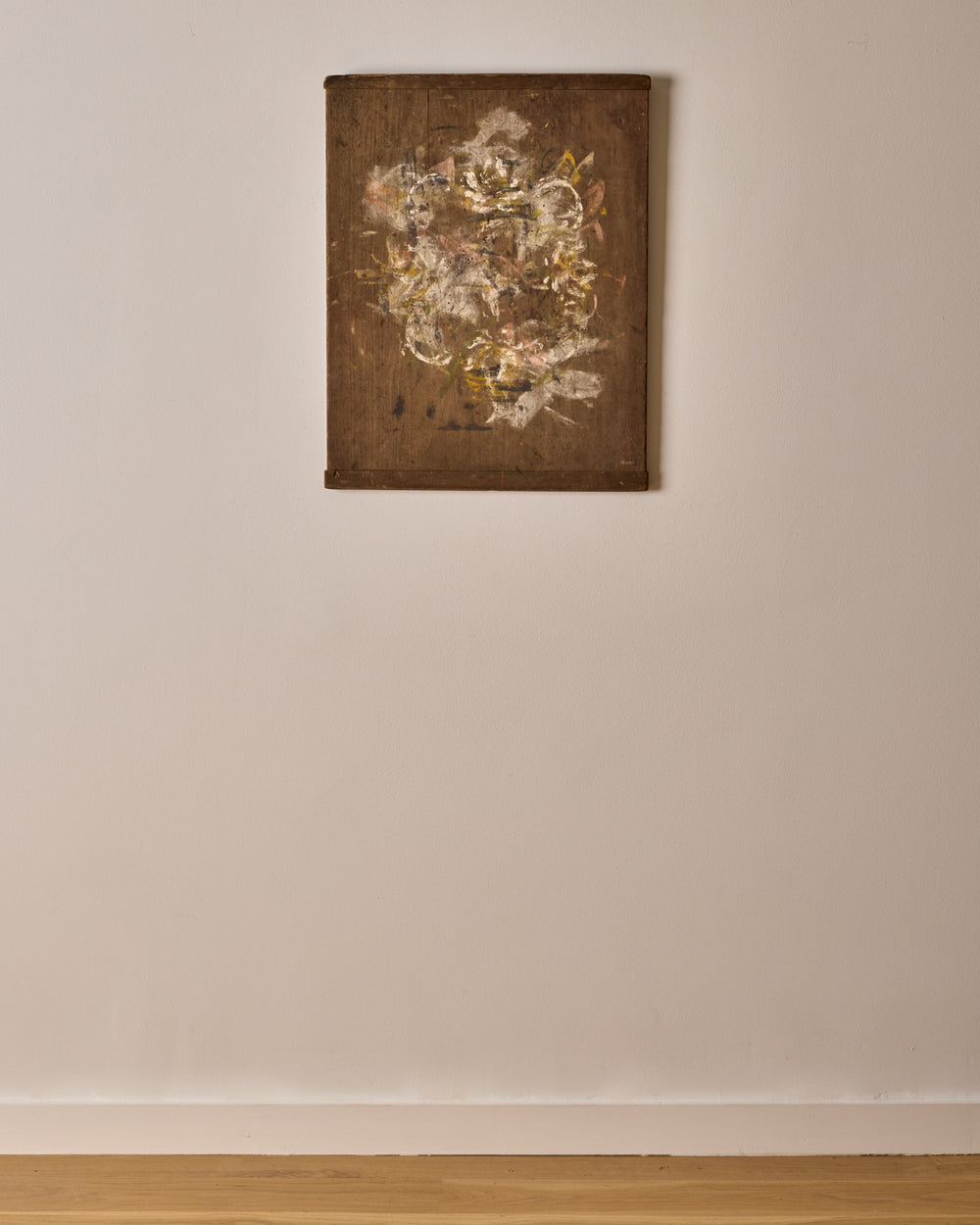 Abstract on Wood Panel