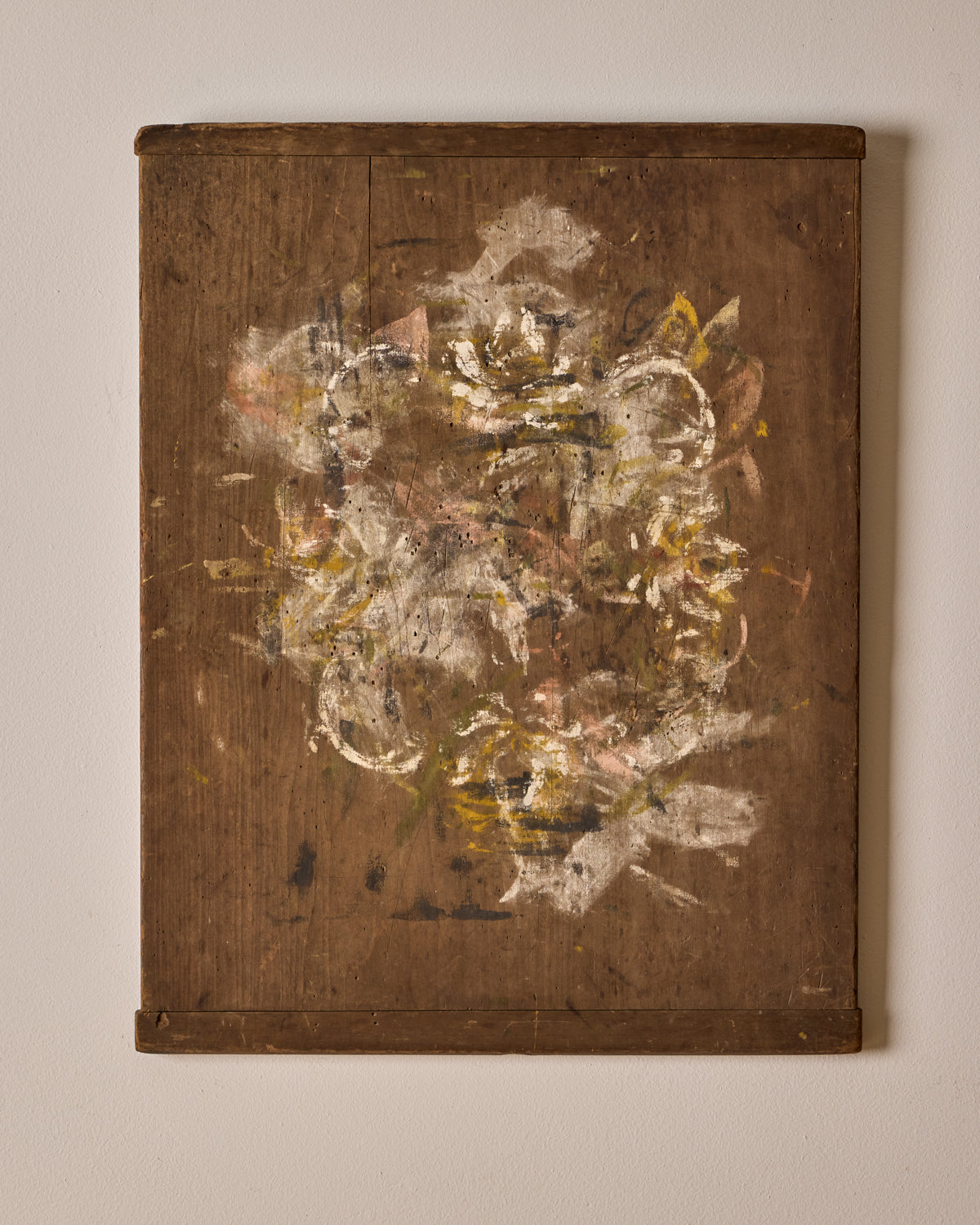 Abstract on Wood Panel