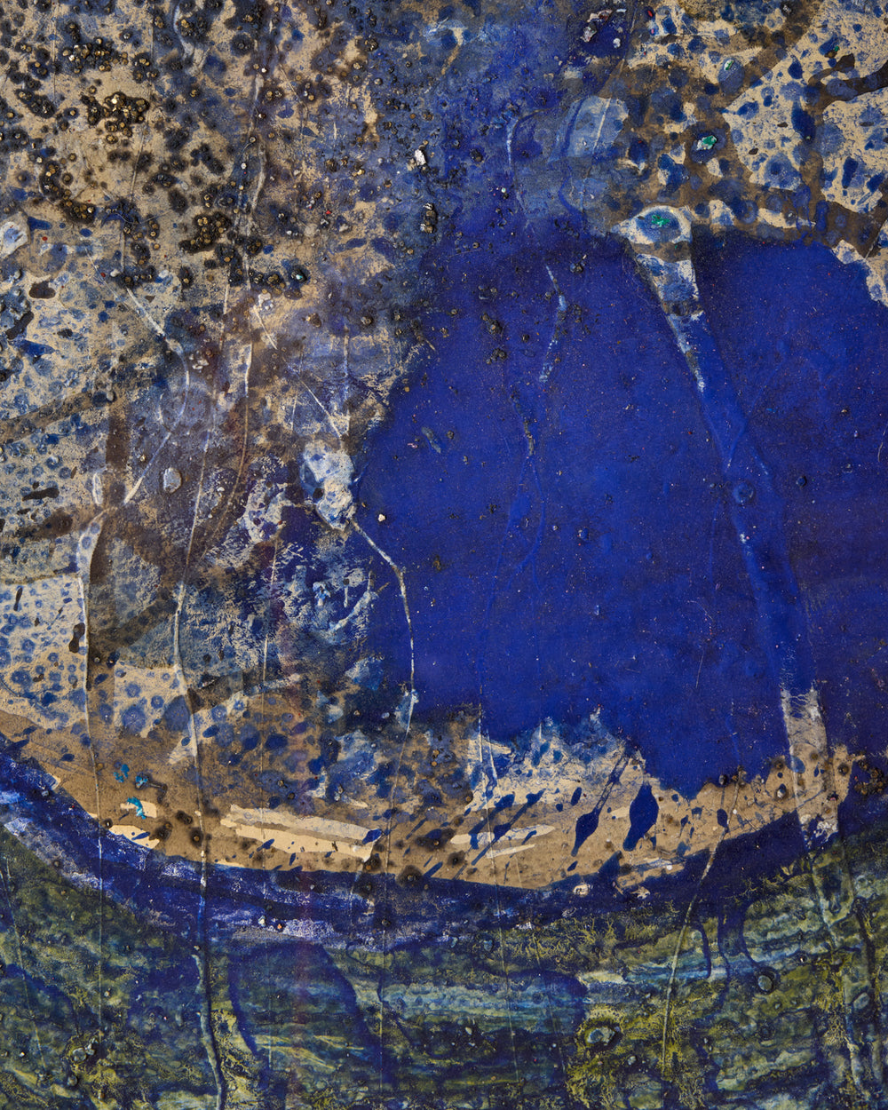 Abstract Moon in Blues