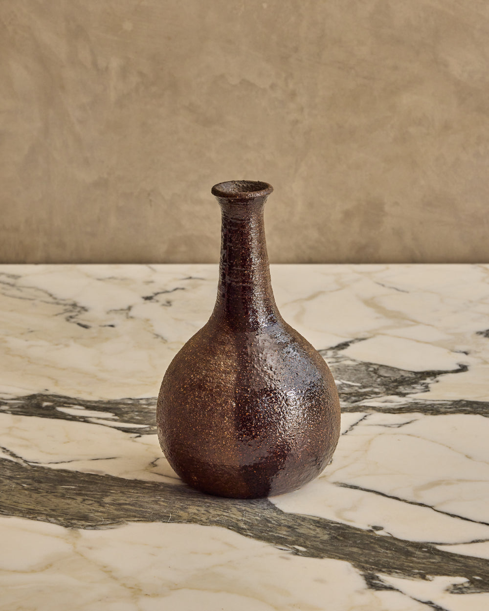 Mixed Brown Studio Vase