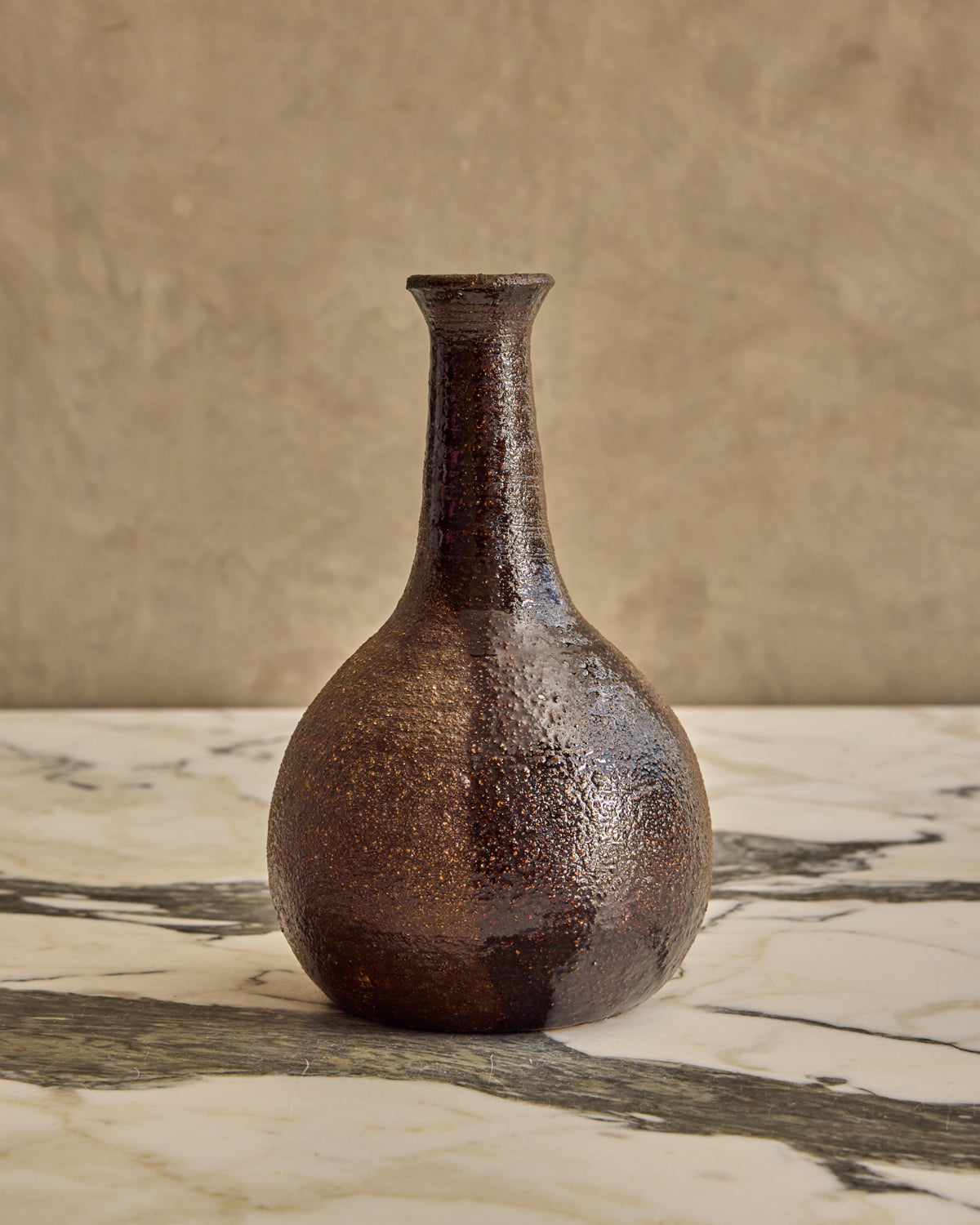 Mixed Brown Studio Vase