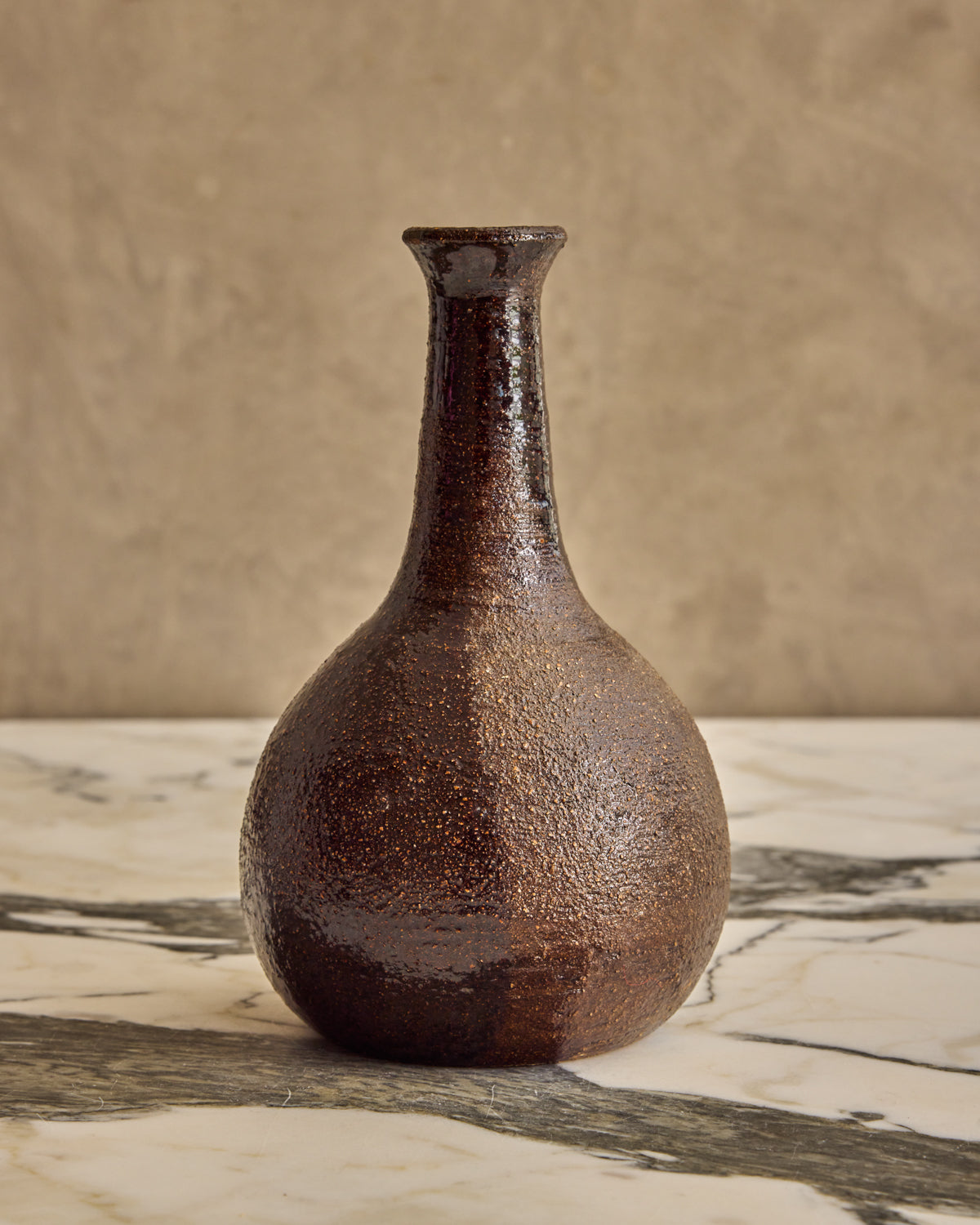 Mixed Brown Studio Vase