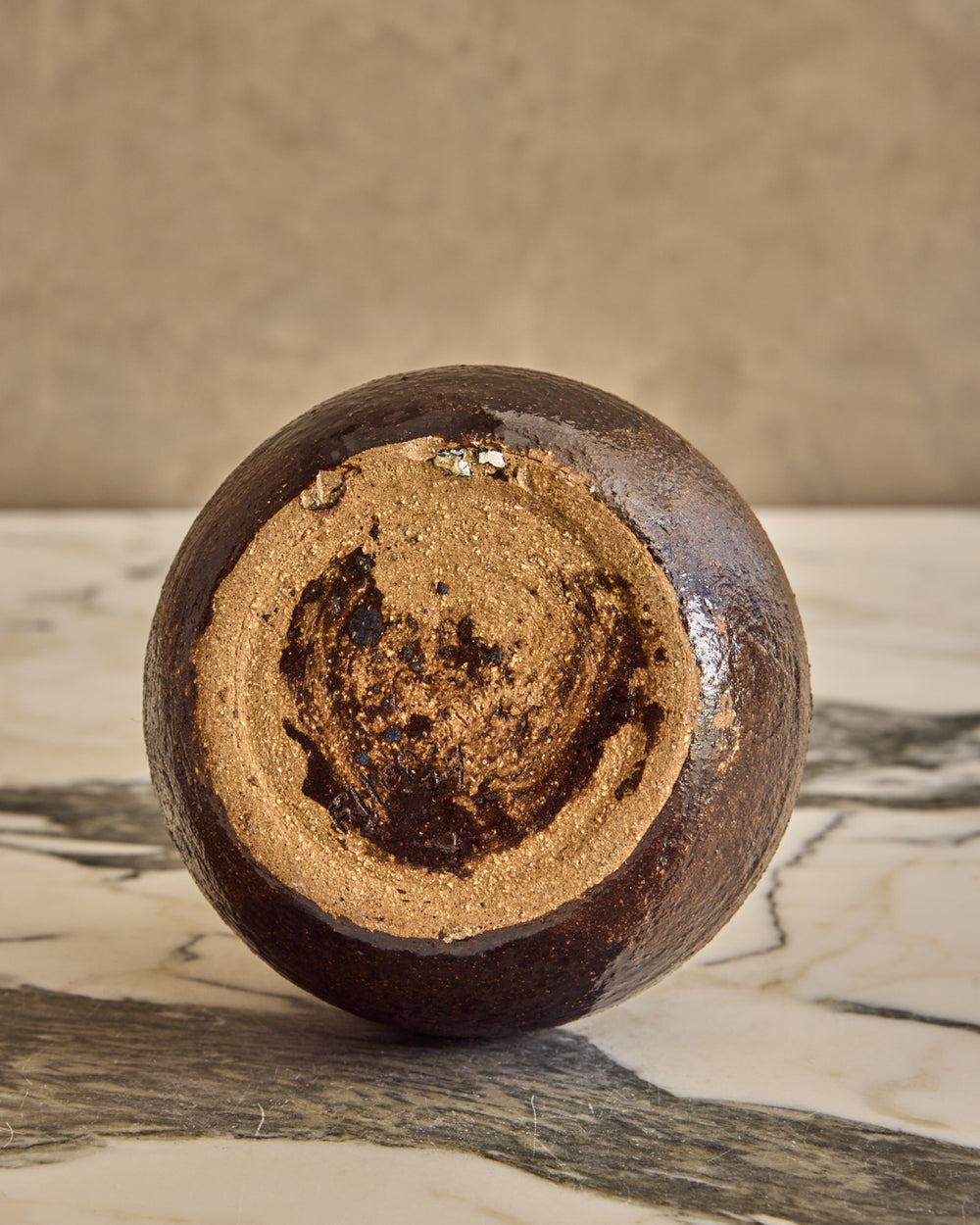 Mixed Brown Studio Vase