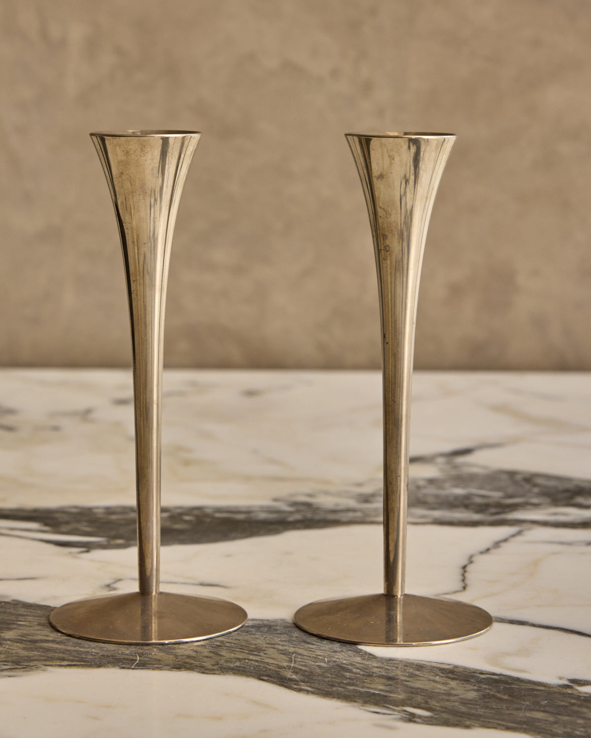 Pair of Tulip Candle Holders
