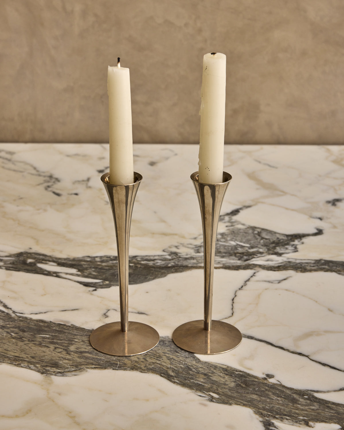 Pair of Tulip Candle Holders