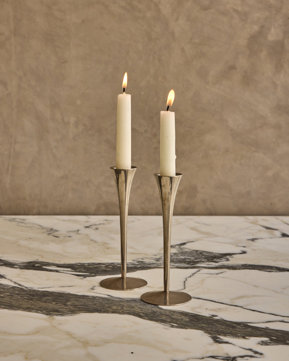 Pair of Tulip Candle Holders