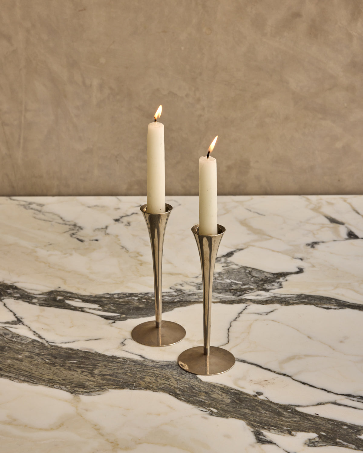 Pair of Tulip Candle Holders