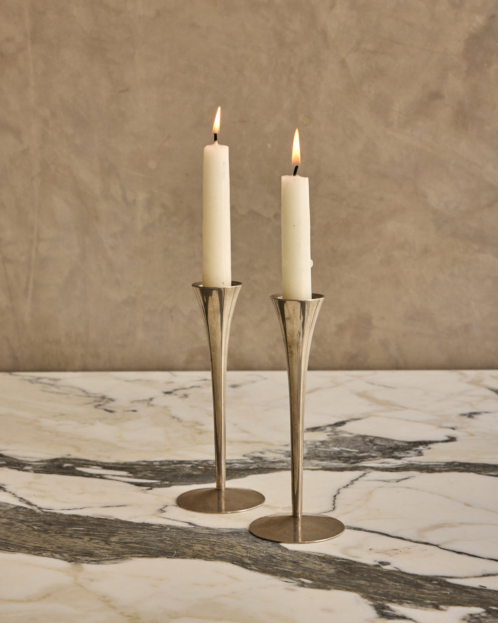 Pair of Tulip Candle Holders