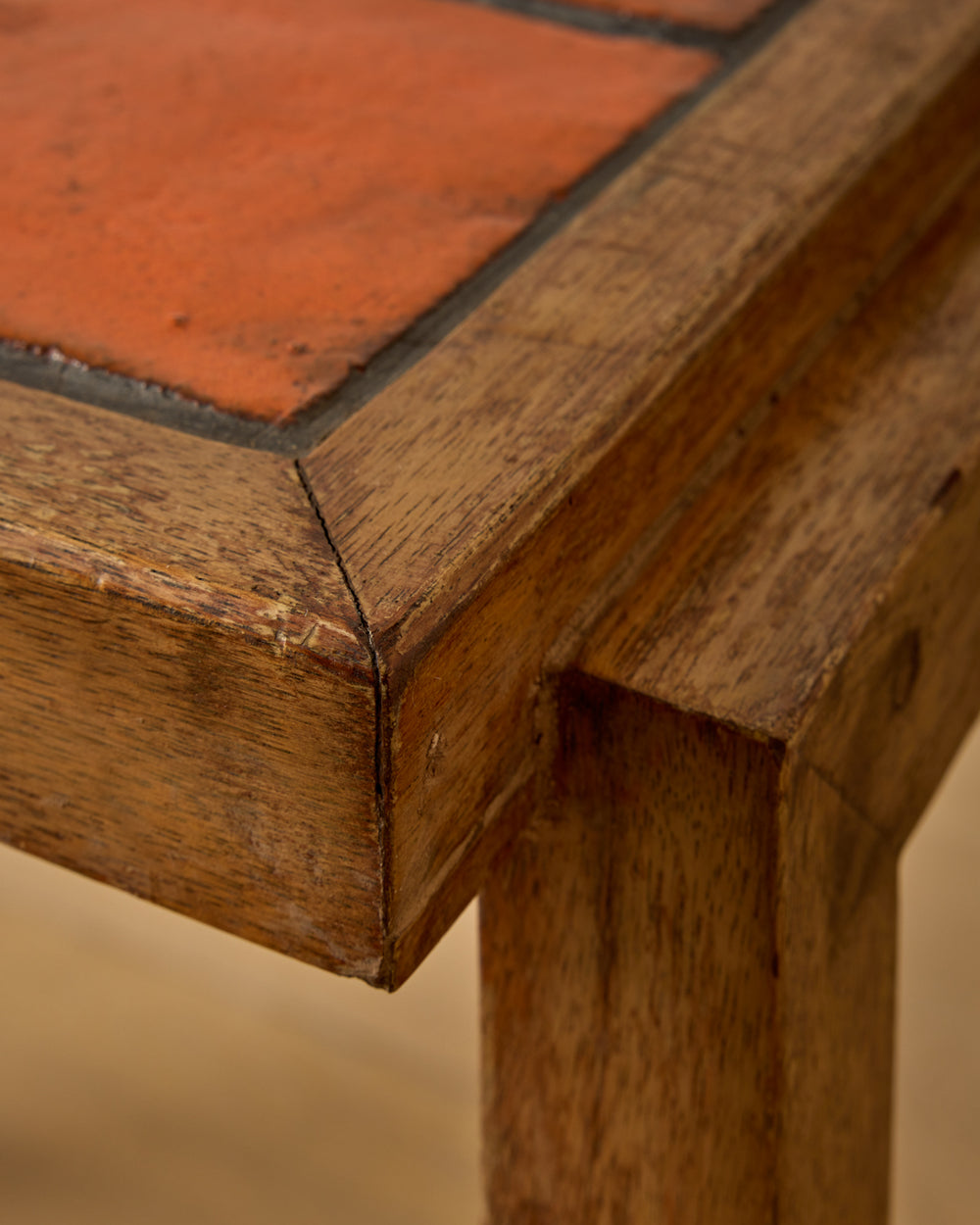 Dutch Ceramic Tile Side Table