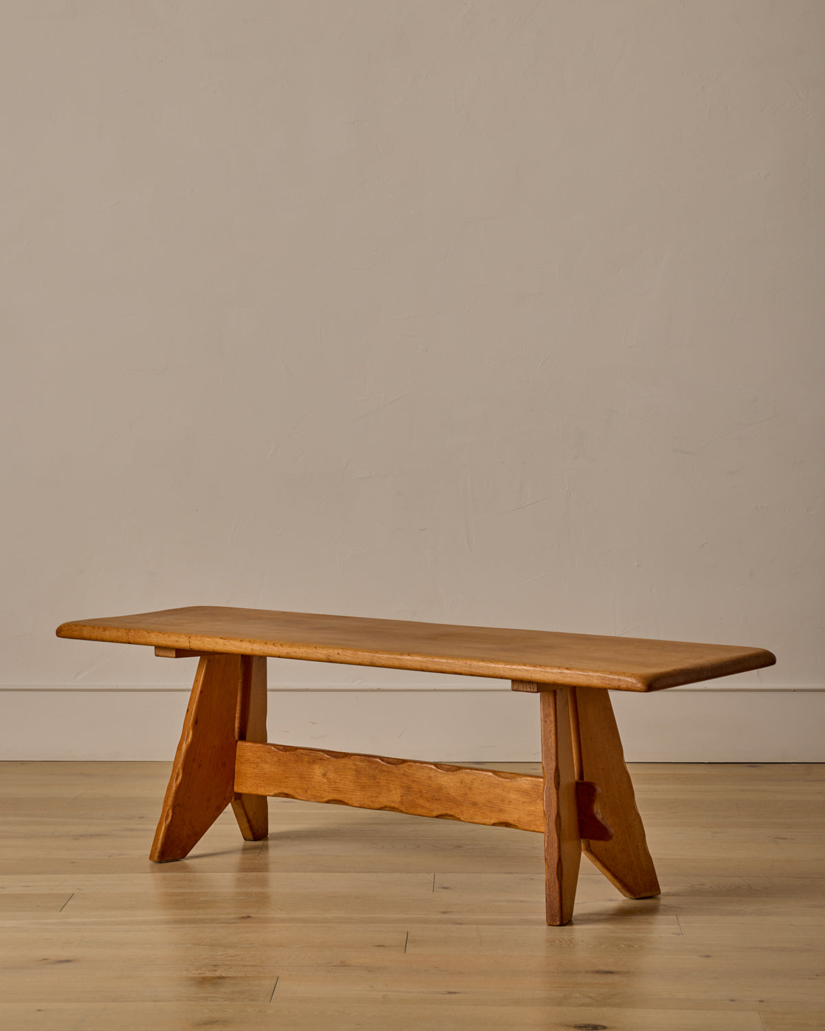 Oak Coffee Table Bench by B Spruijt
