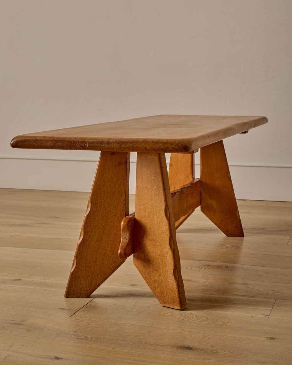 Oak Coffee Table Bench by B Spruijt