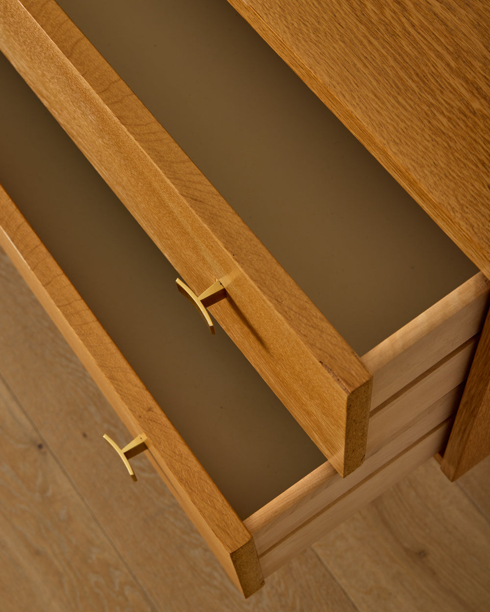 Scandinavian Oak Dresser with Vanity