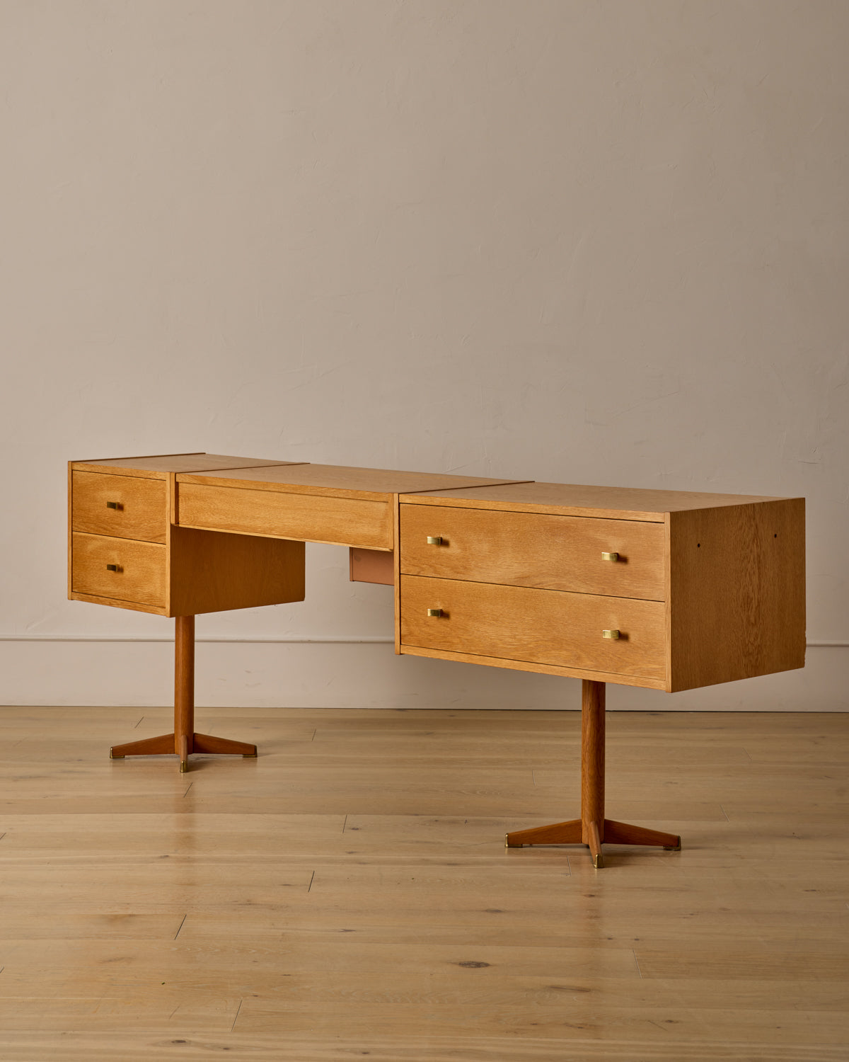Scandinavian Oak Dresser with Vanity