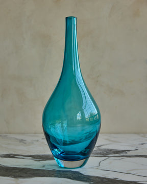 Set of Blue Glass Vessels