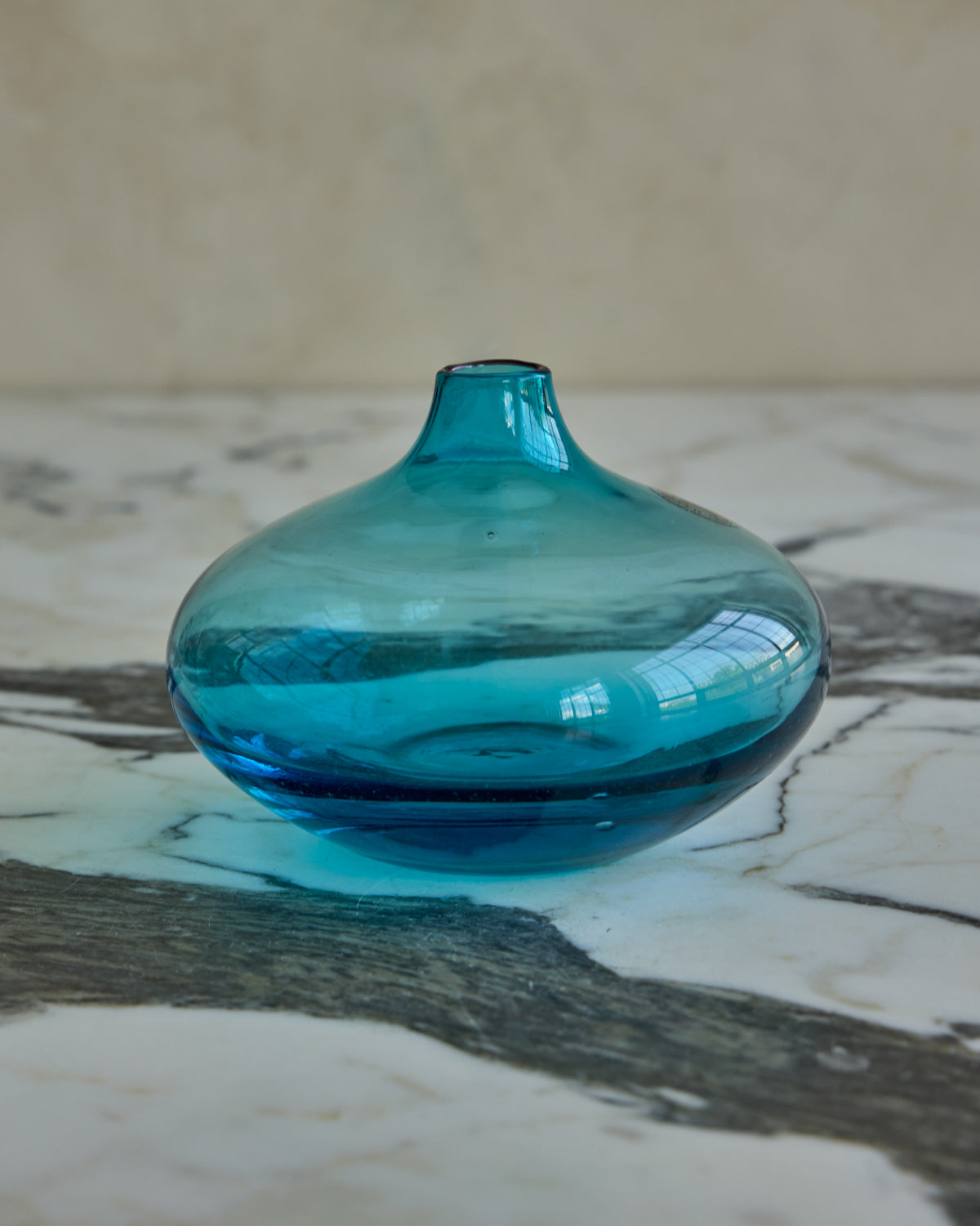 Set of Blue Glass Vessels