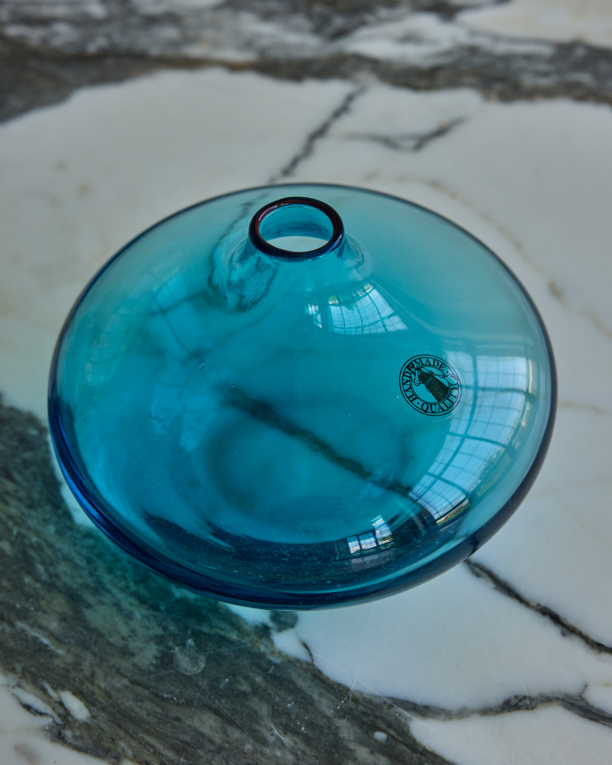 Set of Blue Glass Vessels