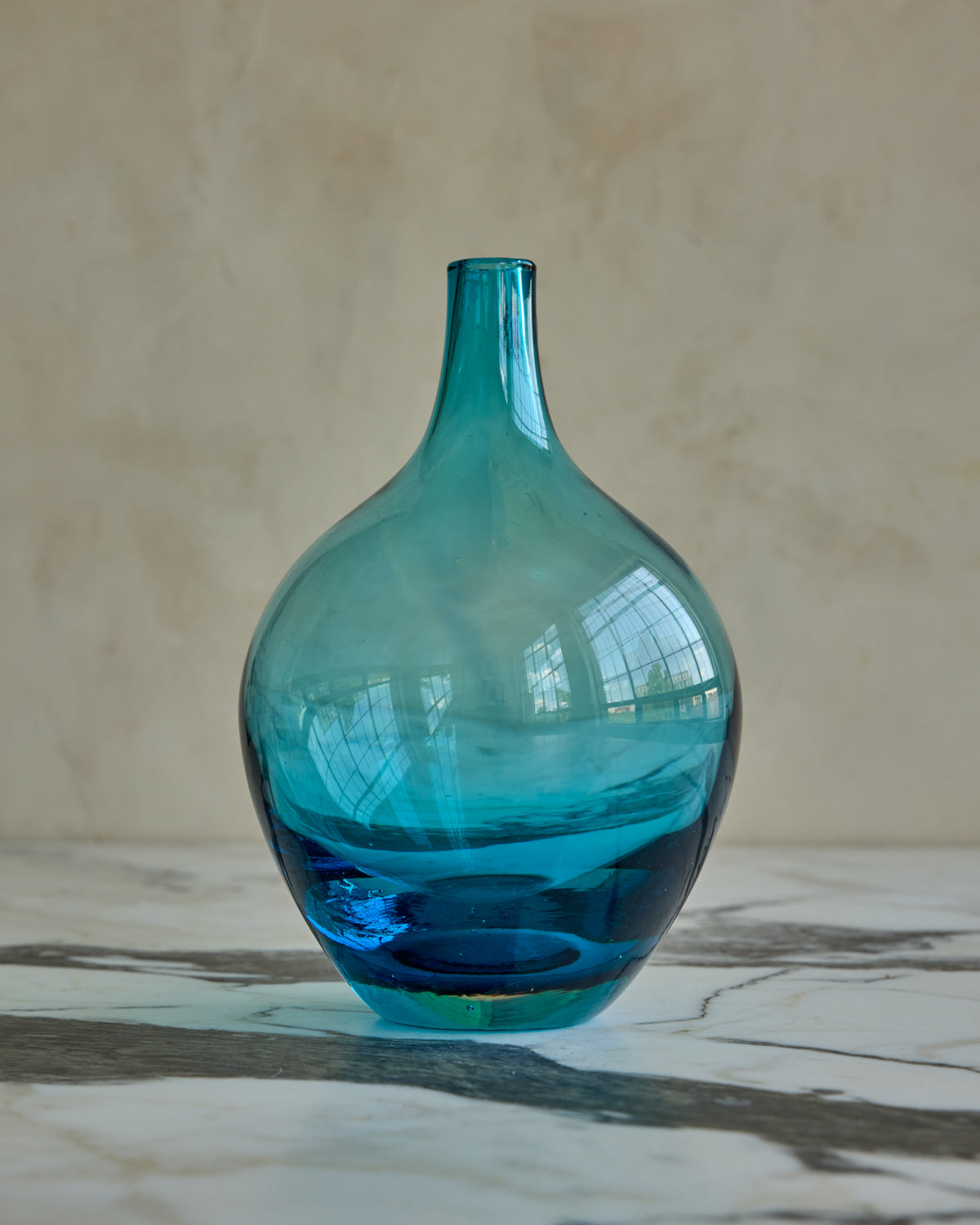 Set of Blue Glass Vessels