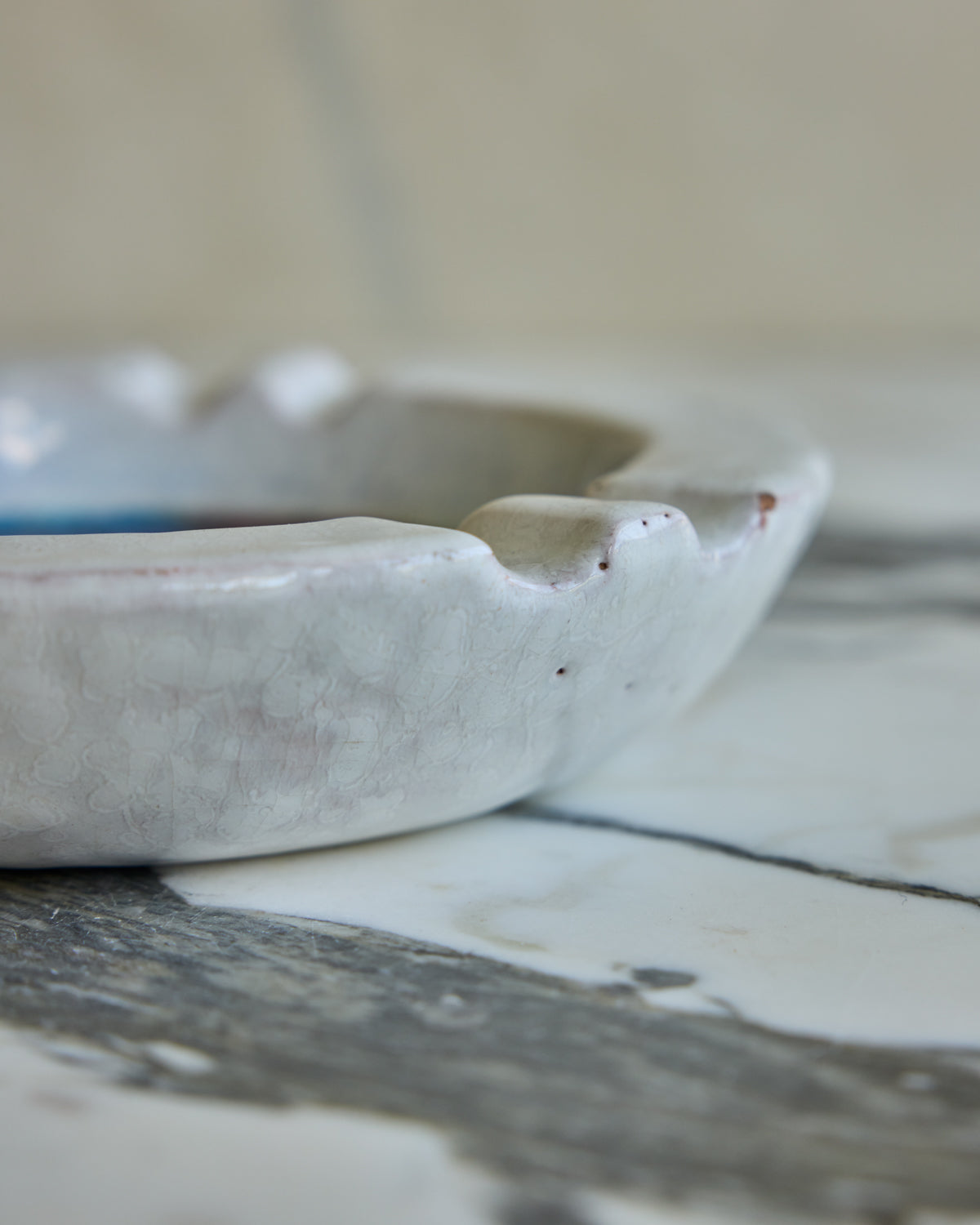 Ceramic Dish with Glass Mosaic Inlay