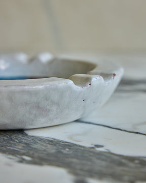 Ceramic Dish with Glass Mosaic Inlay
