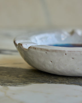 Ceramic Dish with Glass Mosaic Inlay