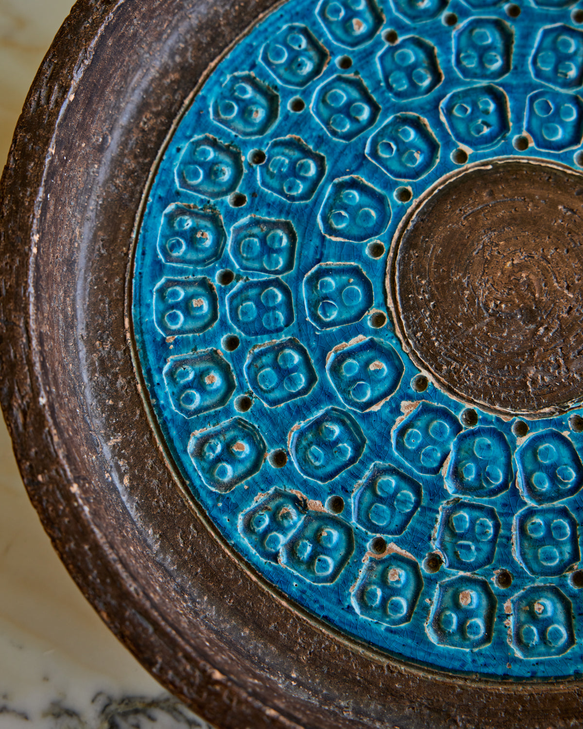 Italian Blue Glaze Dish