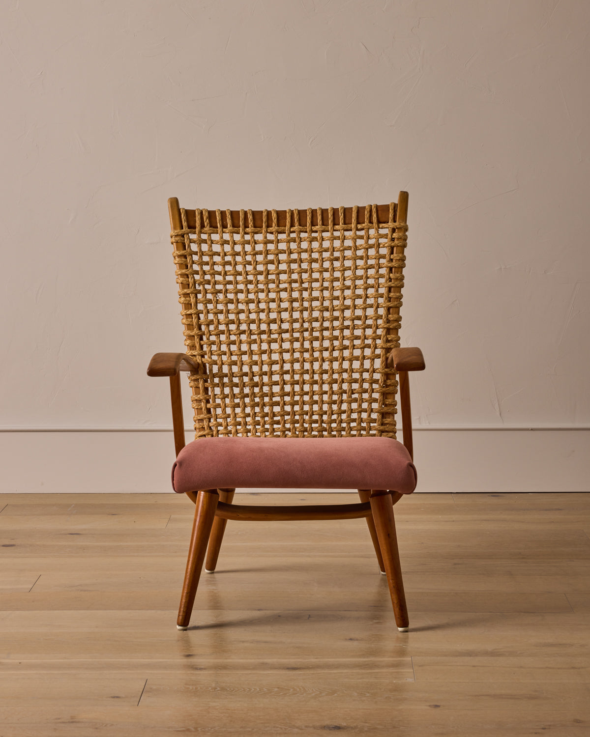 1940s Dutch Rope Lounge Chair by Bas Van Pelt