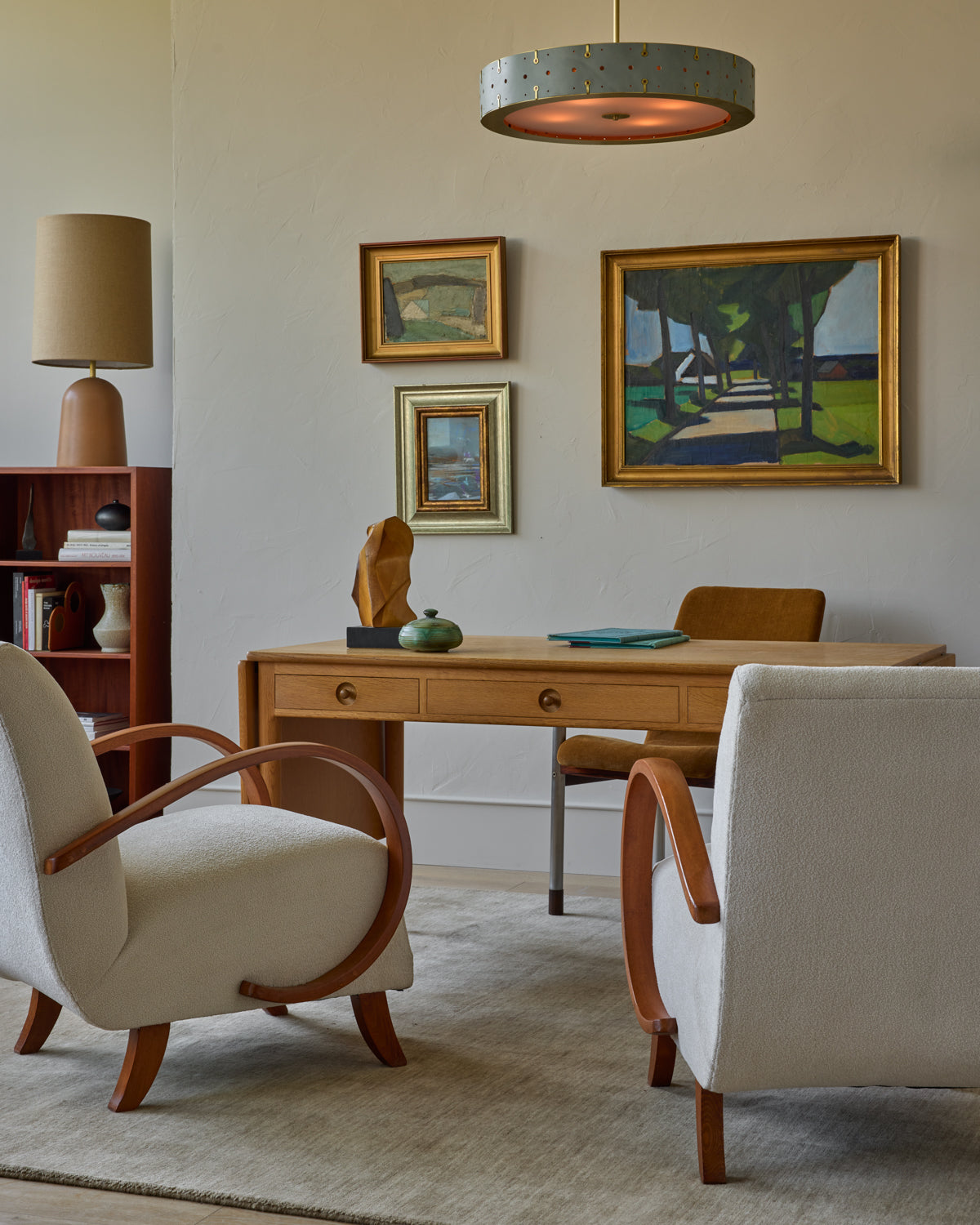 Oak Drop-Leaf Desk