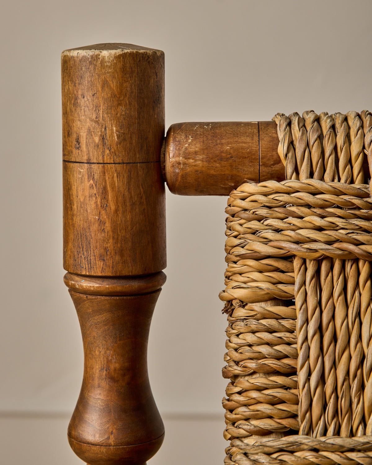 Pair of 1950s Woven Rope Chairs