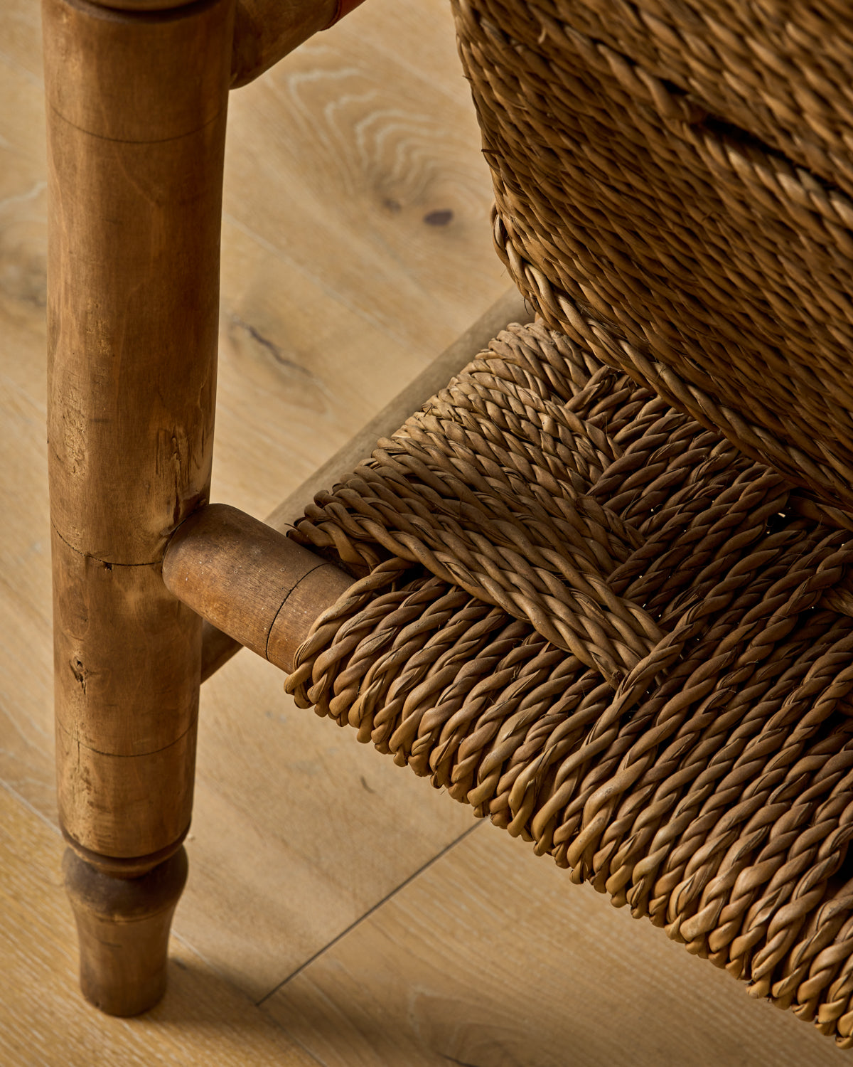 Pair of 1950s Woven Rope Chairs