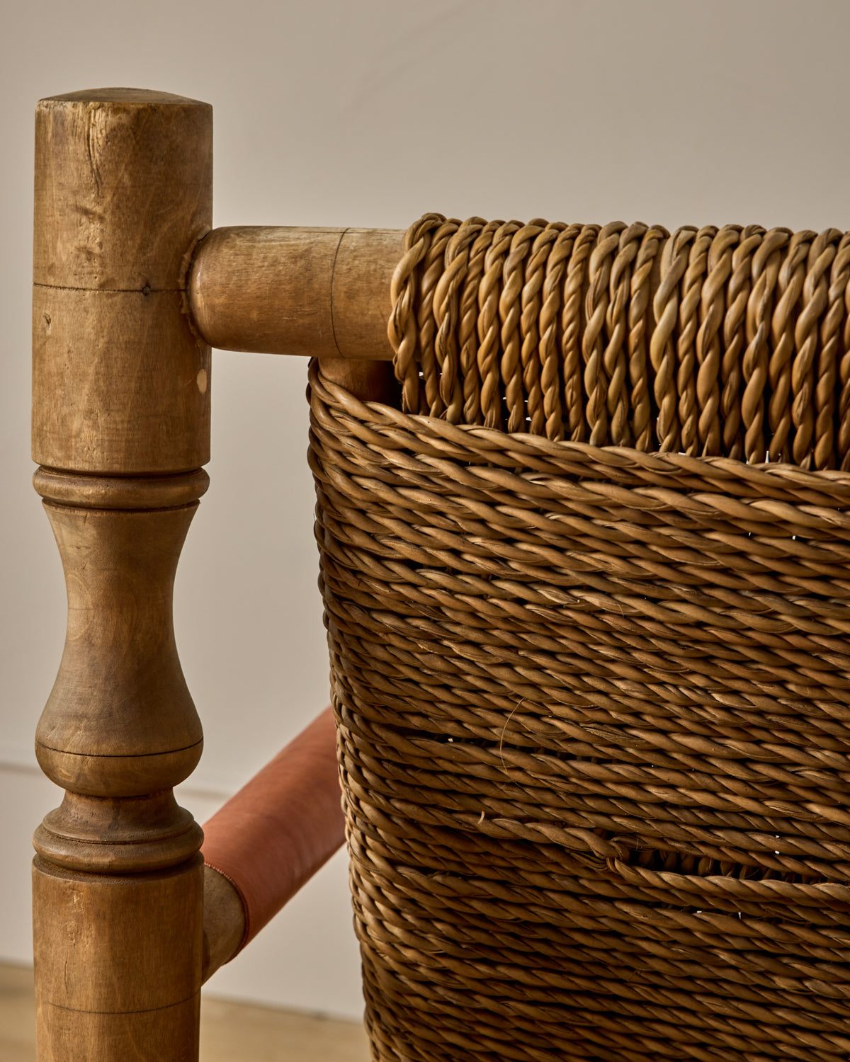 Pair of 1950s Woven Rope Chairs