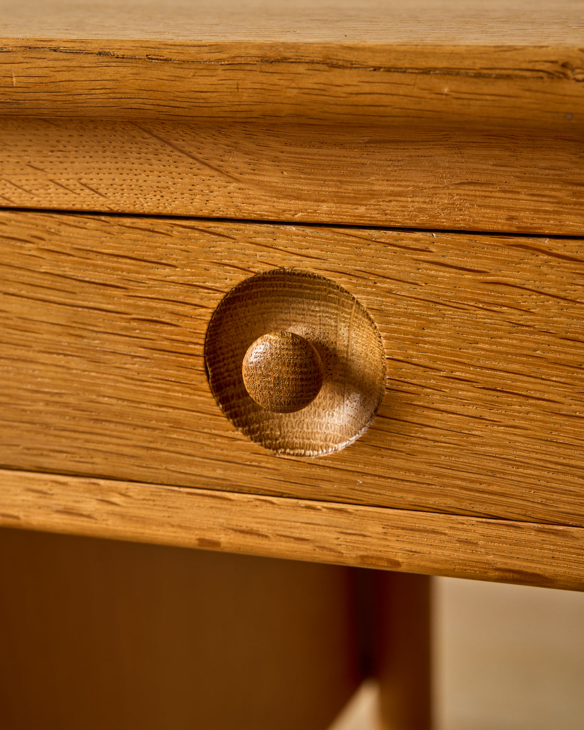 Oak Drop-Leaf Desk
