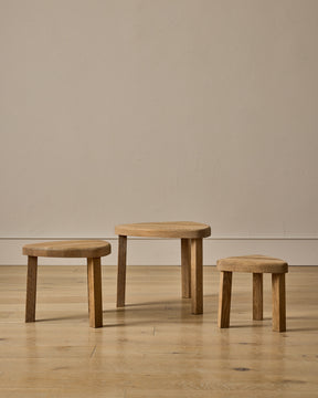 Set of Brutalist Triangle Nesting Tables