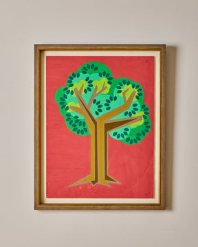 Collage on Red