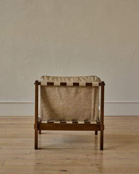 Sling Lounge Chair in Au Lait Leather