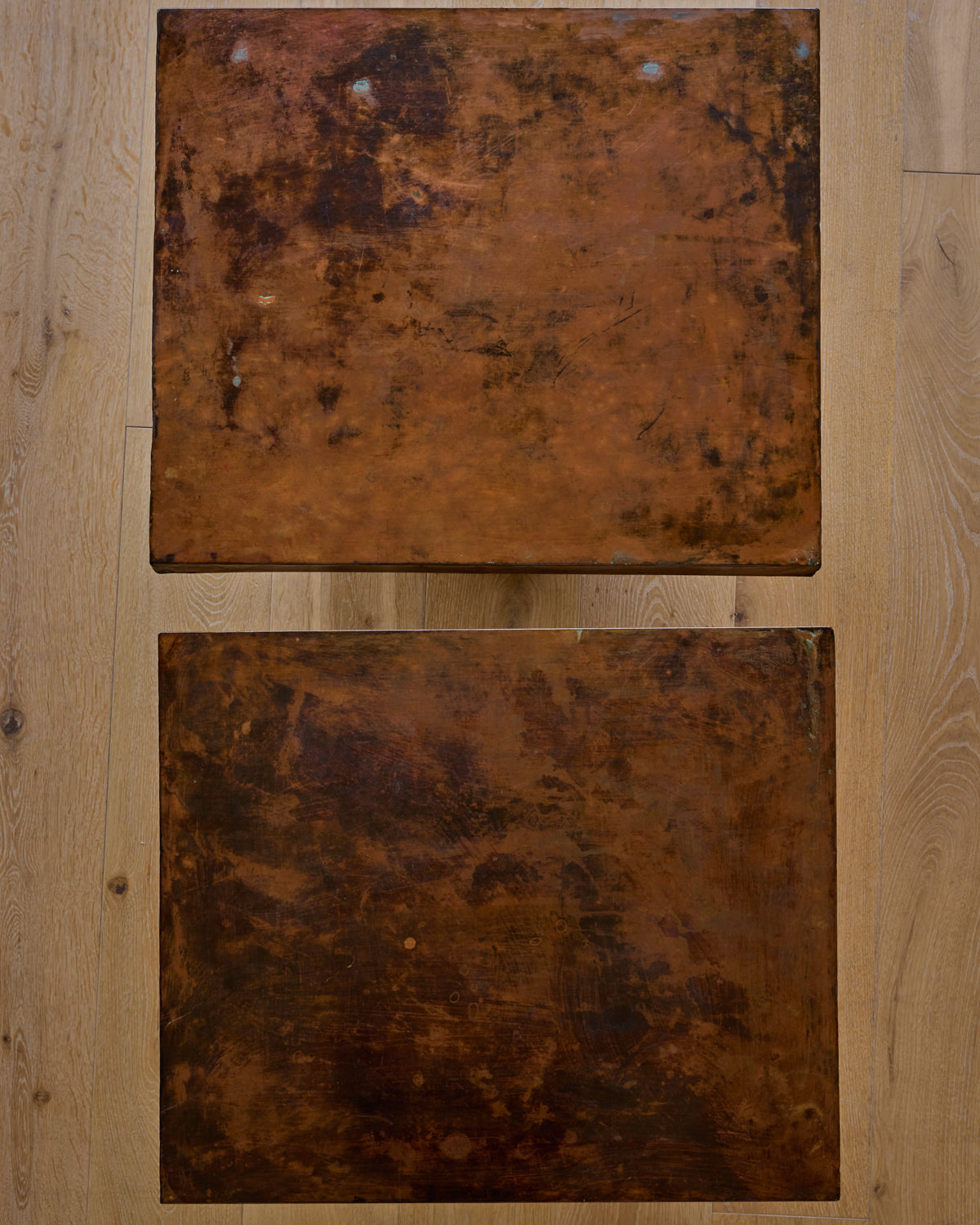 Pair of Copper-Topped Tables