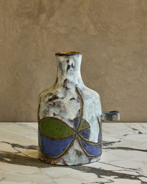 Blue + Green Pattered Jug