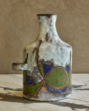 Blue + Green Pattered Jug