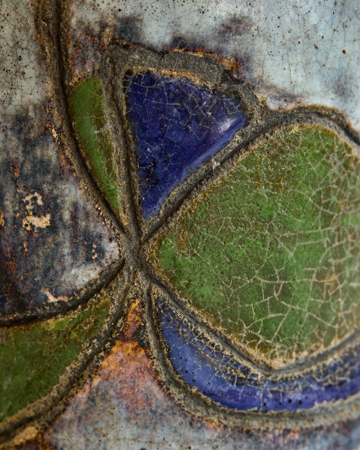 Blue + Green Pattered Jug