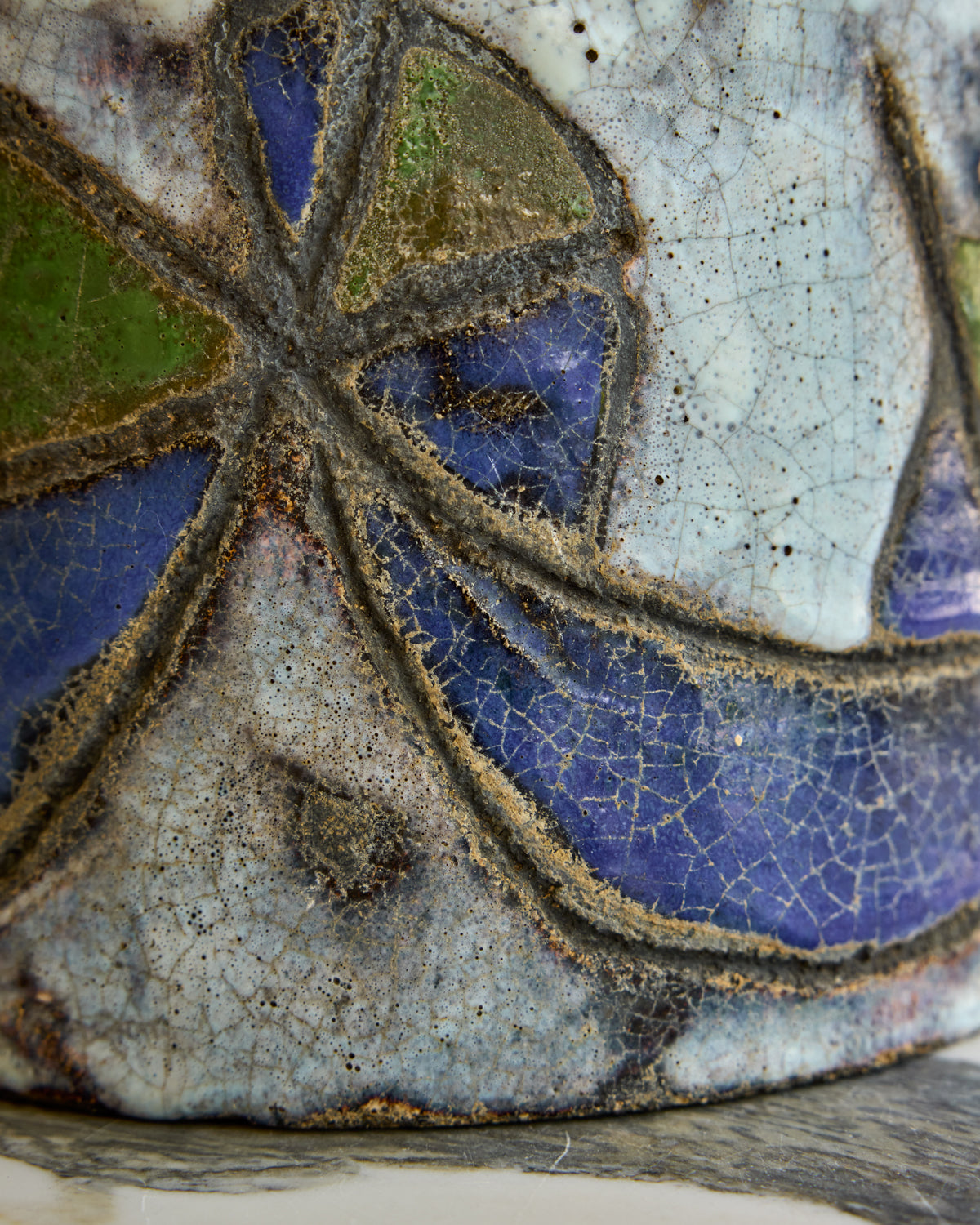 Blue + Green Pattered Jug